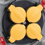Elbat Avvolgicavo prolunga con protezione termica - 4 prese Shuko - Carica massima avvolta 1100 W, srotolata 3200 W - Cavo da 25 m - immagine 4