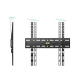 Tooq LP1030F-B Supporto fisso a parete per TV da 32"-75" - Peso massimo 45 kg - VESA 400x400 mm - Colore nero - immagine 2