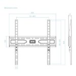 Tooq LP1030F-B Supporto fisso a parete per TV da 32"-75" - Peso massimo 45 kg - VESA 400x400 mm - Colore nero - immagine 4