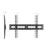 Tooq LP1082F-B Supporto fisso a parete per TV da 37"-80" - Peso massimo 45 kg - VESA 600x400 mm - Colore nero - immagine 2