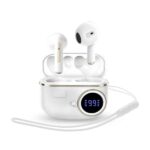 Energy Sistem ChargeView TWS Auricolari - Bluetooth 5.4 - Tecnologia True Wireless - 20 ore di autonomia - Display con stato della batteria - Colore bianco