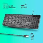 NGS Spectra Tastiera USB Ultra Slim - USB-A - Silenziosa - Indicatori LED - Colore Nero - immagine 3