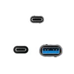 Nanocavo Cavo USB 3.2 Gen2x2 5A/100W - USB-C + USB-A/M a USB-C/M - 2 m - Colore grigio - immagine 3