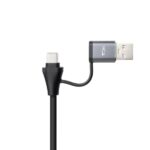 Nanocavo Adattatore di rete USB-C + USB-A/M 3.0 a Ethernet Gigabit 10/100/1000 Mbps + Hub 3xUSB-A 3.0 - 15 cm - Colore grigio - immagine 3