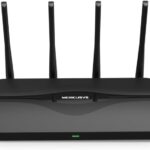 Mercusys MR47BE Router WiFi 7 TriBanda BE9300 - 3 porte 10/100/1000/2500Mbps - Easymesh - MU-MIMO - Colore nero