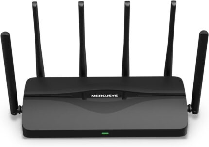 Mercusys MR47BE Router WiFi 7 TriBanda BE9300 - 3 porte 10/100/1000/2500Mbps - Easymesh - MU-MIMO - Colore nero