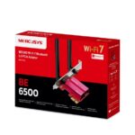 Mercusys MA37BE Adattatore di rete PCIe BE6500 - WiFi 7 - Bluetooth 5.4 - 2 antenne - immagine 3