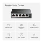 Mercusys MS105GS-M2 Switch 5 porte 2,5 Gigabit - Multi-Gigabit 10/100/1000/2500 - Auto-negoziazione - Colore nero - immagine 3