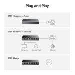 Mercusys MS108GS-M2 Switch 5 porte 2,5 Gigabit - Multi-Gigabit 10/100/1000/2500 - Auto-negoziazione - Colore nero - immagine 4