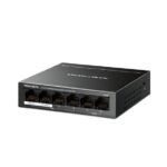 Mercusys MS106P Switch 6 porte RJ45 10/100Mbps - 4 porte PoE+ - Colore nero - immagine 2