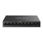 Mercusys MS110CMP Switch 10 porte RJ45 - 8 porte 10/100Mbps PoE+ - 2 porte Gigabit - Portata fino a 250 metri - Colore nero