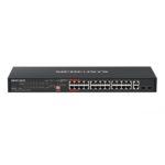 Mercusys MS128GP Switch 28 porte Gigabit RJ45 10/100/1000Mbps - 24 porte PoE+ - Plug & Play - Montaggio su scrivania o rack - Colore nero
