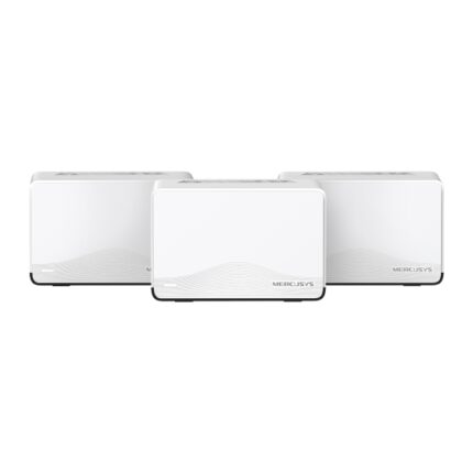 Mercusys Halo H27BE Confezione da 3 Sistema Mesh Wi-Fi 7 BE3600 - Copertura fino a 650 m² - Velocità fino a 3600 Mbps - Colore bianco