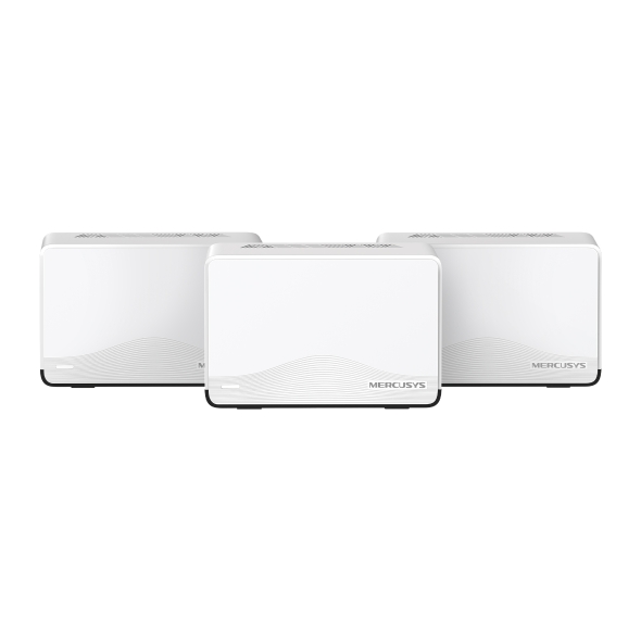 Mercusys Halo H27BE Confezione da 3 Sistema Mesh Wi-Fi 7 BE3600 - Copertura fino a 650 m² - Velocità fino a 3600 Mbps - Colore bianco Mercusys Halo H27BE Confezione da 3 Sistema Mesh Wi-Fi 7 BE3600 - Copertura fino a 650 m² - Velocità fino a 3600 Mbps - Colore bianco
