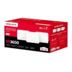 Mercusys Halo H27BE Confezione da 3 Sistema Mesh Wi-Fi 7 BE3600 - Copertura fino a 650 m² - Velocità fino a 3600 Mbps - Colore bianco - immagine 3