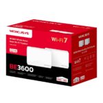 Mercusys Halo H27BE Confezione da 2 Sistema Mesh Wi-Fi 7 BE3600 - Copertura fino a 650 m² - Velocità fino a 3600 Mbps - Colore bianco - immagine 3