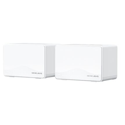 Mercusys Halo H25BE Confezione da 2 unità Sistema Wi-Fi Mesh 7 BE3600 - Copertura fino a 460 m2 - Velocità fino a 3600 Mbps - Colore bianco