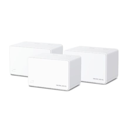 Mercusys Halo H80X Confezione da 3 unità Sistema Wi-Fi 6 Mesh AX3000 - Copertura fino a 650 m² - Velocità fino a 3000 Mbps - Colore bianco