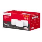 Mercusys Halo H80X Confezione da 3 unità Sistema Wi-Fi 6 Mesh AX3000 - Copertura fino a 650 m² - Velocità fino a 3000 Mbps - Colore bianco - immagine 3