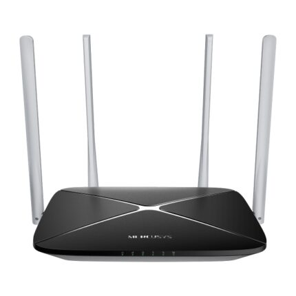 Mercusys MB135 Router 4G Wi-Fi AC1200 Dual Band - Velocità fino a 150 Mbps - Connessione fino a 64 dispositivi - Antenne esterne ad alta copertura - Colore bianco