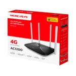 Mercusys MB135 Router 4G Wi-Fi AC1200 Dual Band - Velocità fino a 150 Mbps - Connessione fino a 64 dispositivi - Antenne esterne ad alta copertura - Colore bianco - immagine 4