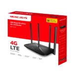 Mercusys MB115 Router 4G Wi Fi N300 - Velocità fino a 150 Mbps - Connessione fino a 32 dispositivi - Antenne esterne ad alta copertura - Colore nero - immagine 4