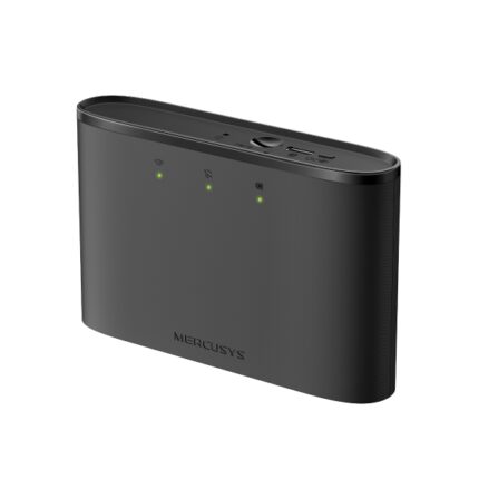 Mercusys MT110 Router 4G WiFi portatile - Velocità fino a 150 Mbps - Batteria da 2200 mAh per 10 ore di utilizzo - Connessione fino a 10 dispositivi - Colore nero