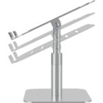 Fellowes Alumia Rialzo per laptop da tavolo fino a 15" - Regolazione dell'altezza tra 15 e 30 cm - Piattaforma con inclinazione regolabile - Realizzato in alluminio - Colore argento - immagine 2