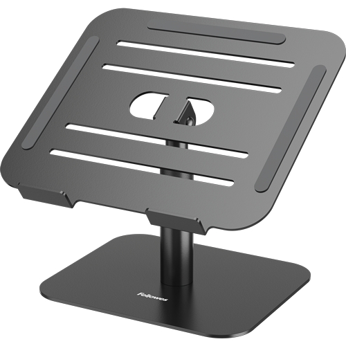Fellowes Alumia Rialzo per laptop da tavolo fino a 15" - Regolazione dell'altezza tra 15 e 30 cm - Piattaforma con inclinazione regolabile - Realizzato in alluminio - Colore nero Fellowes Alumia Rialzo per laptop da tavolo fino a 15" - Regolazione dell'altezza tra 15 e 30 cm - Piattaforma con inclinazione regolabile - Realizzato in alluminio - Colore nero
