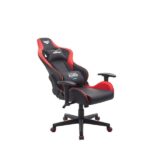 Cromad Serie Demon Lord Sedia Gaming - Struttura robusta - Pelle sintetica di alta qualità - Altezza regolabile con pistone a gas classe 2 - Schienale reclinabile - Cuscino lombare e cervicale - Braccioli regolabili - Colore nero/rosso - immagine 3
