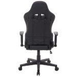 Cromad Serie Nemesis Sedia Gaming RGB - Struttura robusta - Pelle sintetica di alta qualità - Altezza regolabile con pistone a gas di classe 2 - Schienale reclinabile - Cuscino lombare e cervicale - Braccioli regolabili - Altoparlanti Bluetooth - Colore nero - immagine 5