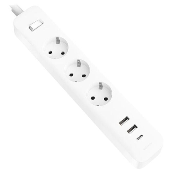 Xiaomi 20W Power Strip Presa multipla con interruttore - 3 prese Schuko - 2 porte USB C 20W + 1 USB A - Ricarica rapida 20W - Materiale ignifugo 750°C - Protezione bambini - Cavo 1 Xiaomi 20W Power Strip Presa multipla con interruttore - 3 prese Schuko - 2 porte USB C 20W + 1 USB A - Ricarica rapida 20W - Materiale ignifugo 750°C - Protezione bambini - Cavo 1