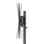 Cromad Supporto da pavimento con ruote per TV 55"-100" - Blocco ruote - Vassoio multiuso - Peso max 70 kg - VESA 800X600 mm - immagine 5