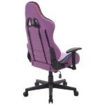 Cromad Serie Fenrir Sedia Gaming RGB - Struttura robusta - Pelle sintetica di alta qualità - Altezza regolabile con pistone a gas classe 2 - Schienale reclinabile - Cuscino lombare e cervicale - Braccioli regolabili - Colore viola - immagine 4