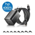 NGS BUD65W-H Caricabatterie GaN 65W per laptop HP - USB C Power Delivery e PPS - 8 connettori DC inclusi - Cavo USB C da 1