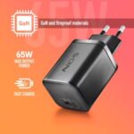 NGS BUD65W‑AC Caricabatterie GaN 65W per laptop Acer - USB C Power Delivery e PPS - 4 connettori DC inclusi - Cavo USB C 1,5 m 60W - Design ultraportatile - Protezione da surriscaldamento e sovraccarico - immagine 4