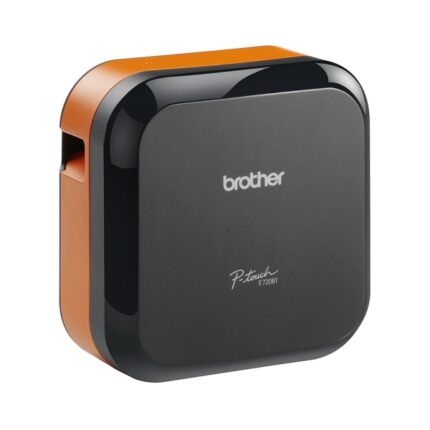 Brother PT-E720BT Etichettatrice elettronica Bluetooth - 180 x 180 DPI - Larghezza massima del nastro 24 mm - Velocità di stampa 20 mm/s - Colore nero/arancione