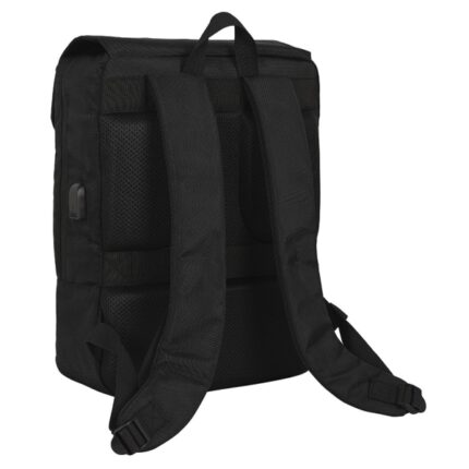 3" - Tasca interna - Connettore USB - Spallacci imbottiti - Cinghia per valigia - Maniglia superiore - 290x120x390mm - Colore nero