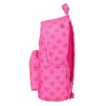 Safta Barbie Cuori Zaino per laptop fino a 14,1" - Interno imbottito - Tasca per tablet - Doppia maniglia - Spallacci ergonomici - Manico rivestito - 20 L - 310 x 160 x 410 mm - Colore rosa - immagine 3