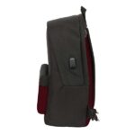 55 L - Ergonomico - Base imbottita - Tasca frontale - Doppia maniglia - 310x180x440 mm - Colore nero e rosso