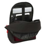 Safta Munich Vulcan Zaino per laptop fino a 15,6" - Antifurto - Connettore USB - 24,55 L - Ergonomico - Base imbottita - Tasca frontale - Doppia maniglia - 310x180x440 mm - Colore nero e rosso - immagine 5