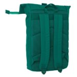 6" - Cerniera - Interno imbottito - Resistente all'acqua - Spallacci ergonomici - Maniglia superiore - 280x130x420mm - Colore verde