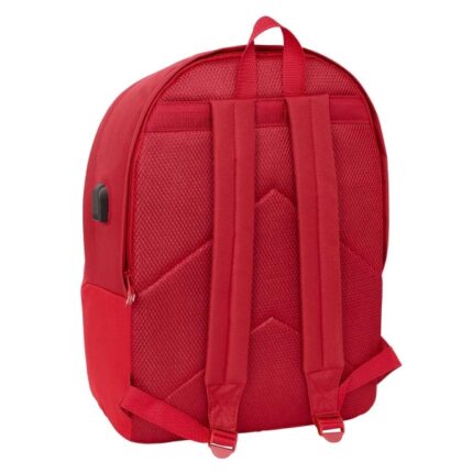 6" - Antifurto - Connettore USB - Base imbottita - Tasca frontale - Doppia maniglia - Spallacci ergonomici - 310x180x440mm - Colore rosso