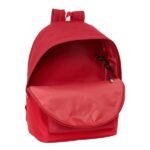 Safta Sevilla FC Zaino per laptop fino a 15,6" - Antifurto - Connettore USB - Base imbottita - Tasca frontale - Doppia maniglia - Spallacci ergonomici - 310x180x440mm - Colore rosso - immagine 4