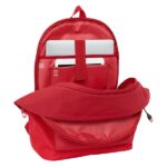 Safta Sevilla FC Zaino per laptop fino a 15,6" - Antifurto - Connettore USB - Base imbottita - Tasca frontale - Doppia maniglia - Spallacci ergonomici - 310x180x440mm - Colore rosso - immagine 5