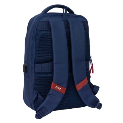 6" - Interno imbottito - Connettore USB - Portabottiglie - Organizer interno - Spallacci imbottiti - 290x150x440mm - Colore blu navy