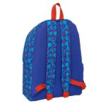 1" - Interno imbottito - Tasca frontale - Tasca portabottiglie - Doppia maniglia - Spallacci ergonomici - Maniglia superiore - 310x130x430mm - Colore blu