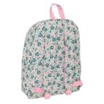 1" - Tasca frontale - Portabottiglie - Doppia maniglia - Spallacci ergonomici - Maniglia superiore - 310x130x430 mm - Colore rosa pastello
