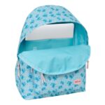 Safta Stitch Ohana Zaino per laptop fino a 14,1" - Tasca frontale - Portabottiglie - Doppia maniglia - Spallacci ergonomici - Maniglia superiore - 310x130x430 mm - Colore azzurro - immagine 4