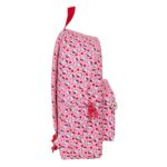Safta Hello Kitty Zaino per laptop fino a 14,1" - Interno imbottito - Tasca frontale - Portabottiglie - Doppia maniglia - Spallacci ergonomici - Maniglia superiore - 310x130x430 mm - Colore rosa - immagine 3